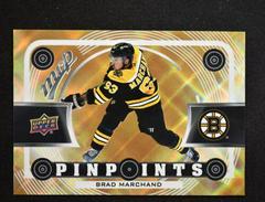 Brad Marchand [Gold] Hockey Cards 2022 Upper Deck MVP Pinpoints Prices