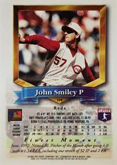 Rear | John Smiley Baseball Cards 1994 Topps Traded Finest Inserts