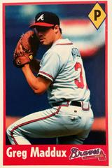 Greg Maddux #120 Baseball Cards 1995 Fleer Panini Stickers Prices