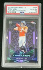 Drew Lock [Electric Etch Purple] Football Cards 2019 Panini Obsidian Prices