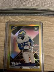 Tutu Atwell [Gold] #TR-14 Football Cards 2021 Panini Donruss Optic The Rookies Prices