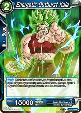 Energetic Outburst Kale DB2-038 Dragon Ball Super Divine Multiverse