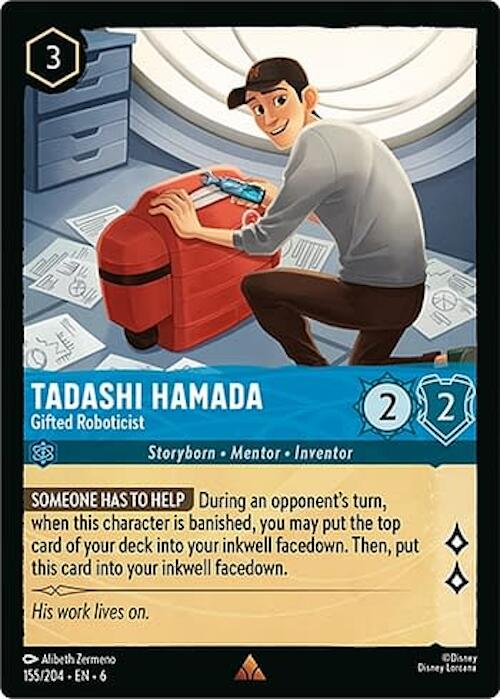 Tadashi Hamada - Gifted Roboticist  [Foil] #155 Lorcana Azurite Sea