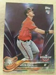 Austin Hays [Purple] Baseball Cards 2018 Topps Opening Day Prices