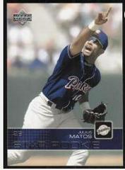 Julius Matos #25 Baseball Cards 2003 Upper Deck Prices