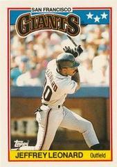Jeffrey Leonard #43 Baseball Cards 1988 Topps U.K. Mini Prices