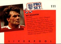 Back Of Card | Ray Houghton Soccer Cards 1990 Pro Set
