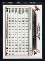 Back | Austin Riley Baseball Cards 2022 Topps Chrome Logofractor