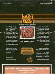 Bank Heist - Back | Bank Heist Atari 2600