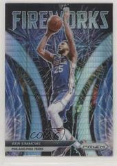 Ben Simmons [Hyper Prizm] #21 Basketball Cards 2021 Panini Prizm Fireworks Prices