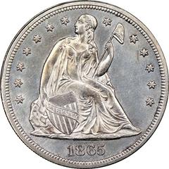 1865 [PROOF] Coins Seated Liberty Dollar Prices