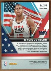 Back Side | Magic Johnson [Blue Mosaic] Basketball Cards 2019 Panini Mosaic