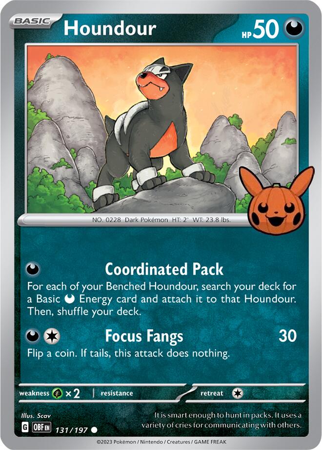 Houndour #131 Pokemon Trick or Trade 2024