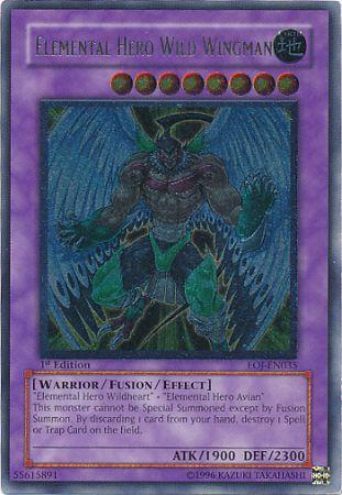 Elemental HERO Wild Wingman  [Ultimate Rare 1st Edition] EOJ-EN035 YuGiOh Enemy of Justice