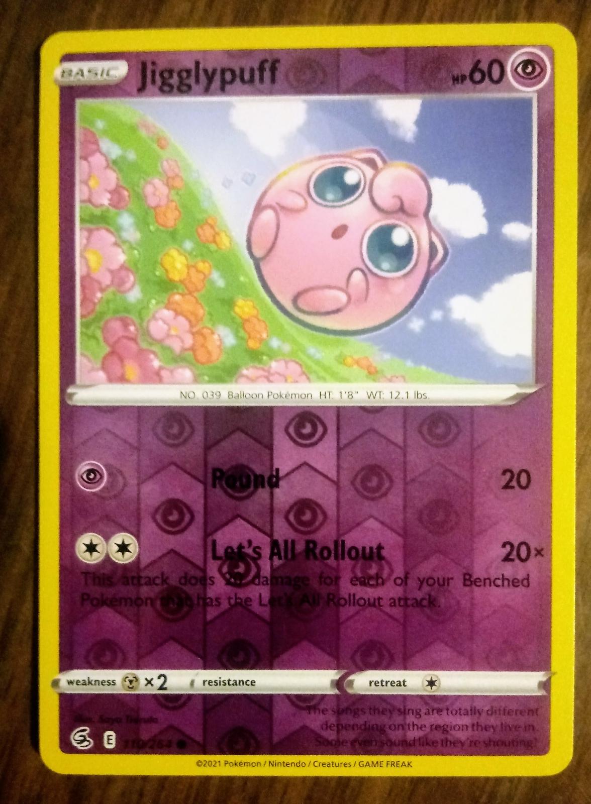 Jigglypuff [Reverse Holo] Ungraded Pokemon Fusion Strike