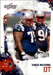 Vince Wilfork #171 Football Cards 2010 Panini Score Prices