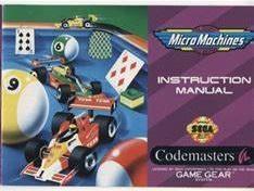 Micro Machines - Manual | Micro Machines Sega Game Gear