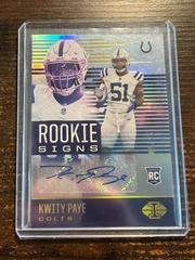 Kwity Paye [Gold] #RS-KWP Football Cards 2021 Panini Illusions Rookie Signs Autographs Prices