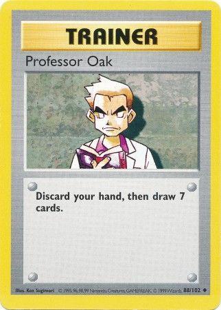 Professor Oak [Shadowless] #88 Pokemon Base Set