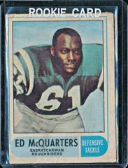 Ed McQuarters Football Cards 1968 O Pee Chee CFL Prices