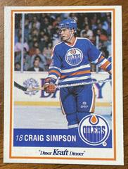 Craig Simpson #52 Hockey Cards 1990 Kraft Prices