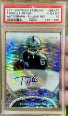 Terrelle Pryor [Pulsar Refractor] Football Cards 2011 Bowman Sterling Autograph Prices
