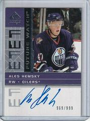 Ales Hemsky [Autograph] Hockey Cards 2002 SP Authentic Prices