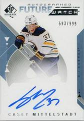 Casey Mittelstadt [Autograph] Hockey Cards 2018 SP Authentic Prices