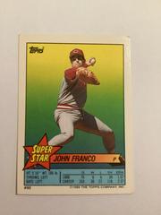 John Franco Baseball Cards 1989 Topps Stickercards Blank Back Prices