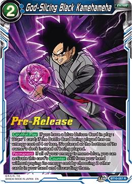 God-Slicing Black Kamehameha BT10-057 Dragon Ball Super Rise of the Unison Warrior: Pre-Release Promos