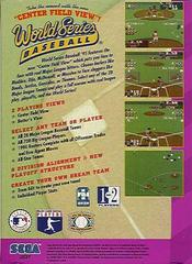 World Series Baseball 95 - Back | World Series Baseball 95 Sega Game Gear