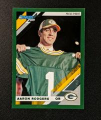 Aaron Rodgers [Green Press Proof] #98V Football Cards 2019 Donruss Prices