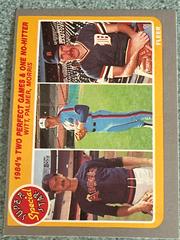 1984's Two Perfect [Games & One No Hitter] Baseball Cards 1985 Fleer Prices