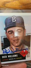 Autograph With Certificate Of Authenticity  | Dick Williams Baseball Cards 1953 Topps