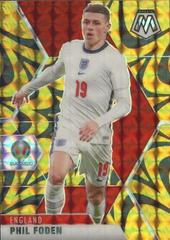 Phil Foden [Reactive Gold Mosaic] #102 Soccer Cards 2021 Panini Mosaic UEFA Euro 2020 Prices