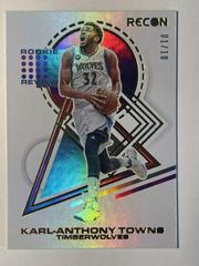Karl Anthony Towns [Gold] Basketball Cards 2021 Panini Recon Rookie Review Prices