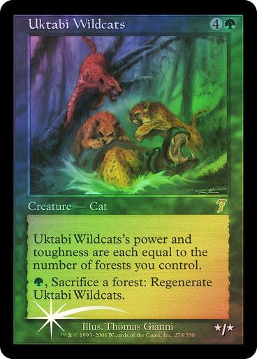 Uktabi Wildcats [Foil] Prices | Magic 7th Edition | Magic Cards