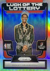 Scoot Henderson [Silver] #14 Basketball Cards 2023 Panini Prizm Luck of the Lottery Prices