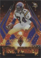 Randy Moss [Purple] #FF-4 Football Cards 2021 Panini Phoenix Fire Forged Prices