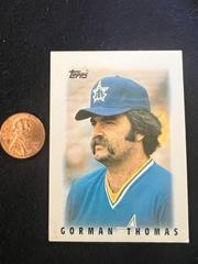 Gorman Thomas #31 Baseball Cards 1986 Topps Mini League Leaders Prices