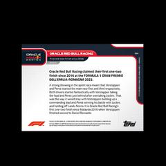 Card Backside | Red Bull Racing Racing Cards 2022 Topps Now Formula 1