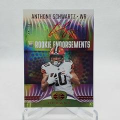 Anthony Schwartz [Purple] #RE-31 Football Cards 2021 Panini Illusions Rookie Endorsements Autographs Prices