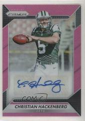 Christian Hackenberg [Pink] #RA-CHB Football Cards 2016 Panini Prizm Rookie Autograph Prices