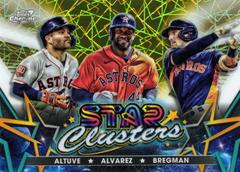 Alex Bregman, Jose Altuve, Yordan Alvarez [Gold Interstellar] Baseball Cards 2023 Topps Cosmic Chrome Stars Clusters Prices