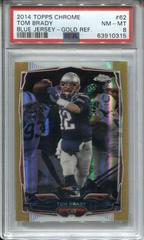 Tom Brady [Blue Jersey Gold Refractor] #62 Football Cards 2014 Topps Chrome Prices