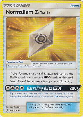 Normalium Z: Tackle #203 Prices | Pokemon Unified Minds | Pokemon Cards