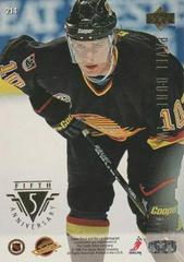 Pavel Bure #214 Back | Pavel Bure Hockey Cards 1995 Upper Deck Electric Ice