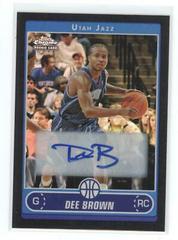 Dee Brown [Refractor] #210 Basketball Cards 2006 Topps Chrome Prices