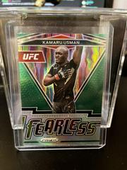 Kamaru Usman [Green] Ufc Cards 2022 Panini Prizm UFC Fearless Prices