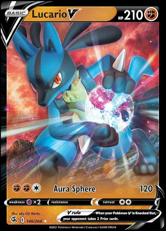 Lucario V 146 Prices Pokemon Fusion Strike Pokemon Cards   1600 